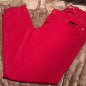 $9 End of Year Sale Red skinny jeans
